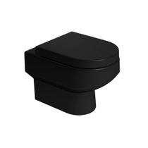 Vaso Sanitário Carrara P60 Ébano Fosco Deca Vaso Sanitário Carrara P60 Ébano Fosco Deca