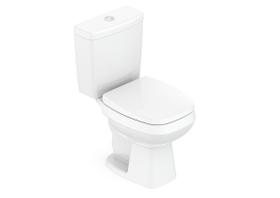 Vaso Sanitário com Caixa Acoplada e Assento Soft Close PP Avant Roca Branco/Brilhante