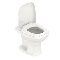 Vaso Sanitário Convencional com Assento Queda Amortecida Fit Plus Celite Bege/Pergamon Brilhante Vaso Sanitário Convencional com Assento Queda Amortecida Fit Plus Celite Bege/Pergamon Brilhante
