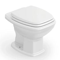 Vaso Sanitário Convencional com Assento Soft Close Fit Plus Celite Branco/Brilhante