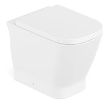 Vaso Sanitário Convencional com Assento Termofixo Queda Amortecida Gap Roca Branco/Blanco Mate Fosco