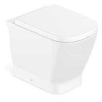 Vaso Sanitário Convencional com Assento Termofixo Queda Amortecida Gap Roca Branco/Brilhante