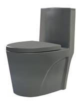 Vaso Sanitário Monobloco Caixa Acoplada Privada Atenas Cinza