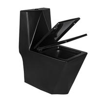 Vaso Sanitário Monobloco Caixa Acoplada Privada Berlim Preto