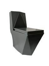 Vaso Sanitário Monobloco Caixa Acoplada Privada Monaco Cinza