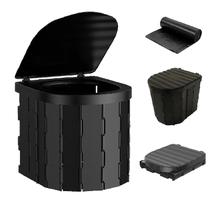 Vaso Sanitário Portátil para Camping HoneTeek Dobrável e à Prova d'Água Vaso Sanitário Portátil para Camping HoneTeek Dobrável e à Prova d'Água