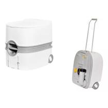 Vaso sanitario portátil porta pote potti 20lts com rodinha