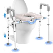 Vaso sanitário Riser Agrish, adequado para homens, para idosos, 400 libras Vaso sanitário Riser Agrish, adequado para homens, para idosos, 400 libras