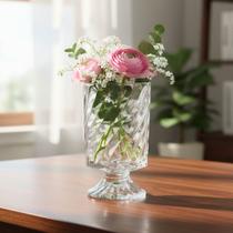 Vaso Seleto de Vidro 18cm Ideal para Flores e Decoração