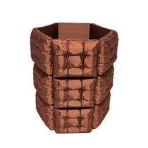 Vaso Soft Sofá Inflado 3D Decoração Plantas Decor Cor Cobre