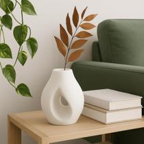Vaso Solenne design texturas branco decoração Miira Studio