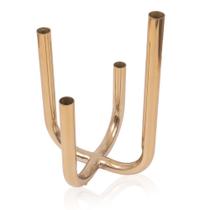 Vaso Solitário Metal Dourado Vaso Solitário Metal Dourado