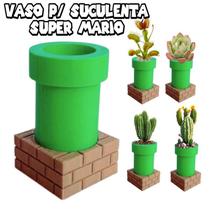 Vaso Suculenta Cano Tubo Super Mario Flor Planta Carnívora Vaso Suculenta Cano Tubo Super Mario Flor Planta Carnívora