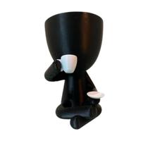 Vaso Suculenta Robert Tomando Café Decoração