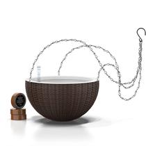 Vaso Suspenso GARDENIX DECOR 28 cm com Autoirrigação Marrom Vaso Suspenso GARDENIX DECOR 28 cm com Autoirrigação Marrom
