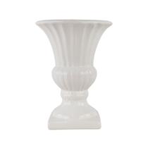 Vaso Taça Decorativa Pequena em Cerâmica - Branco 23cm