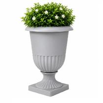 Vaso taca grego grande 4l alto romana decorativo planta classico floreira casa jardim entrada loja sala cachepo tulipa c Vaso taca grego grande 4l alto romana decorativo planta classico floreira casa jardim entrada loja sala cachepo tulipa c