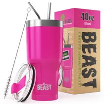 Vaso Térmico Greens Steel Beast 40oz Aislado al Vacío Rosa