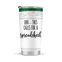 Vaso Térmico LONGXIN Spreadsheet 600mL Acero Inoxidable 20oz