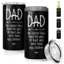 Vaso Térmico SANDJEST para Papá 4 en 1 350 mL Enfriador Aislado para Latas