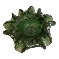 Vaso Tipo Murano de Vidro Verde 15 X 18 cm