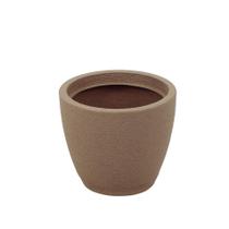 Vaso Tramontina Asteca em Polietileno Concreto com Prato 38 cm