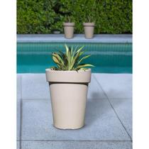 Vaso Tramontina Gipsy em Polietileno Concreto 70 cm