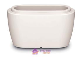 Vaso Tramontina Tina 45 cm Branco em Polietileno Vaso Tramontina Tina 45 cm Branco em Polietileno