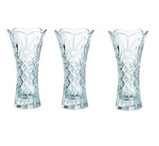 Vaso Transparente Solitário Solaris Prisma 19cm 3 UN