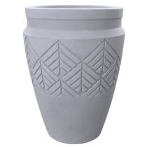 Vaso Tribo Cilíndrico 32 (21L) Cimento Queimado JAPI