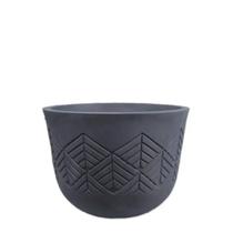 Vaso Tribo Redondo 33 Japi Preto/Ardosia Vaso Tribo Redondo 33 Japi Preto/Ardosia