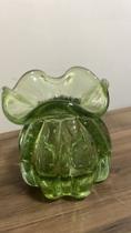 Vaso Trouxinha de Murano Verde Translucido P (10cm) - (vidro reforçado)