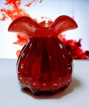 Vaso Trouxinha de Murano Vermelha 13cm - (vidro reforçado) - Jarras são Pedro