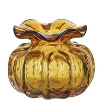 VASO TROUXINHA DECORATIVO MURANO VIDRO AMBAR 13,5cm VASO TROUXINHA DECORATIVO MURANO VIDRO AMBAR 13,5cm