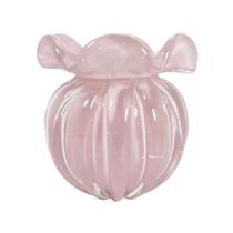 Vaso Trouxinha Torcello Murano Jade Rosa 15cm Cristais Labone Vaso Trouxinha Torcello Murano Jade Rosa 15cm Cristais Labone