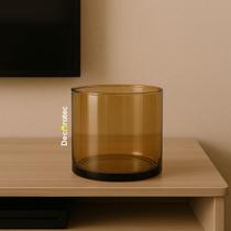 Vaso tubo 10 x 10 ambar 10cm de altura