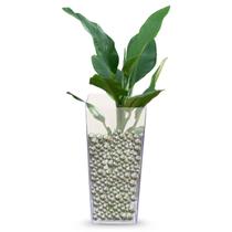 Vaso Tubo Acrílico Retangular Transparente 13x22,5 Decoração