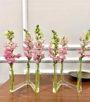 Vaso tubo de vidro para flores 3 4 ou 5 tubos Vaso tubo de vidro para flores 3 4 ou 5 tubos