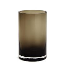 Vaso tubo em vidro preto 20cm mart Vaso tubo em vidro preto 20cm mart