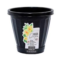 Vaso Uninjet com Prato Preto - 13 Vaso Uninjet com Prato Preto - 13