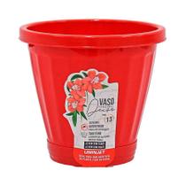 Vaso Uninjet com Prato Vermelho - 13