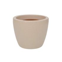 Vaso Vasart Malta Redondo Areia - 42 x 33 cm Vaso Vasart Malta Redondo Areia - 42 x 33 cm