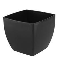 Vaso Vasart Siena Preto - 20 x 18 cm