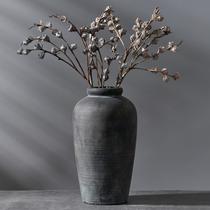 Vaso Vaseking, cerâmica grande, rústica, 28 cm, bronze, decoração de casa