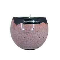 Vaso vela casca de ovo 6x7x7 ch01 689pu a raku carolina haveroth