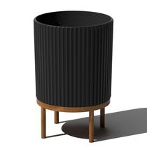 Vaso Veradek Série Demi 37 cm com Suporte de Plástico-Concreto