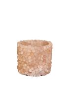 Vaso Versátil Em Pedra Quartzo Rosa Rolado P - 8,5cm Vaso Versátil Em Pedra Quartzo Rosa Rolado P - 8,5cm