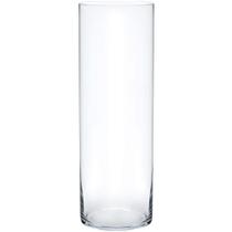 Vaso Vidro Cilindro Grande Comprido 50x20 cm Transparente
