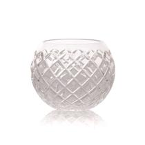 Vaso Vidro "P" Transparente Losângulos