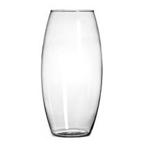 Vaso Vidro Transparente RoMédio Ø16x30cm Para Enfeite Decoração de Mesa estilo Classico - Presentes